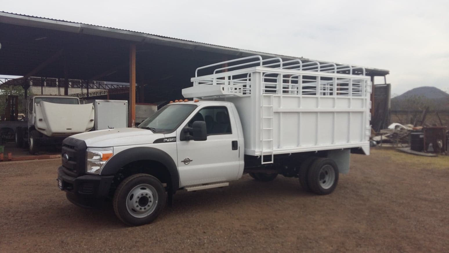 Carrocería ganadera con protecciones laterales